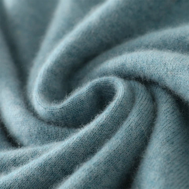 Close-up of textured blue fabric with a soft, plush appearance.