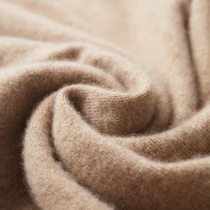 Close-up of beige fabric with a soft texture