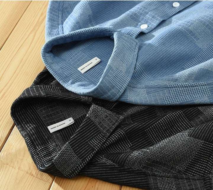 Mens Patterned Cotton Blend Shirt