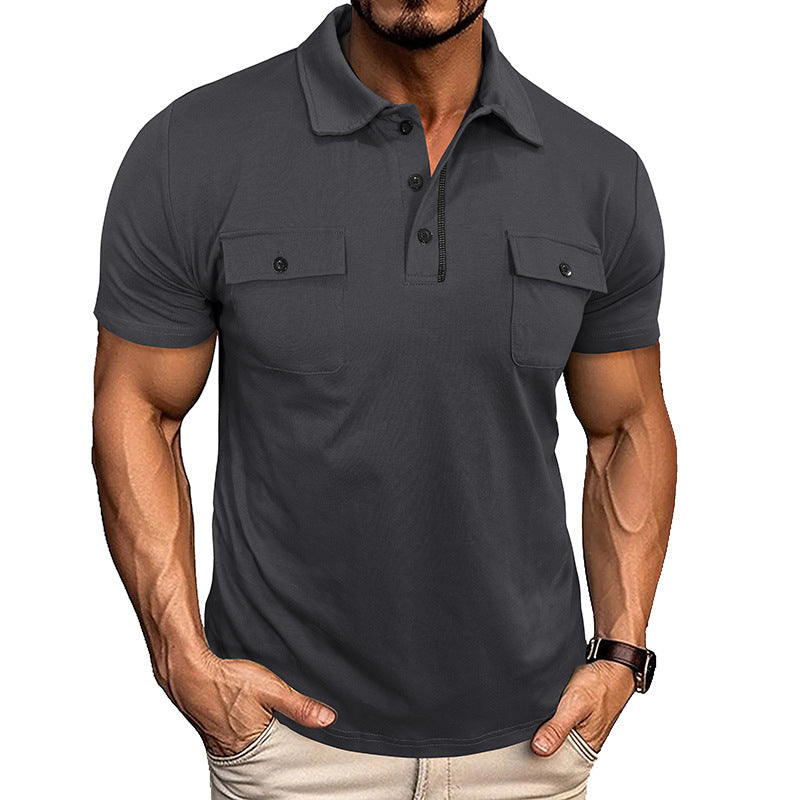 Mens Polo Style with Pocket Details