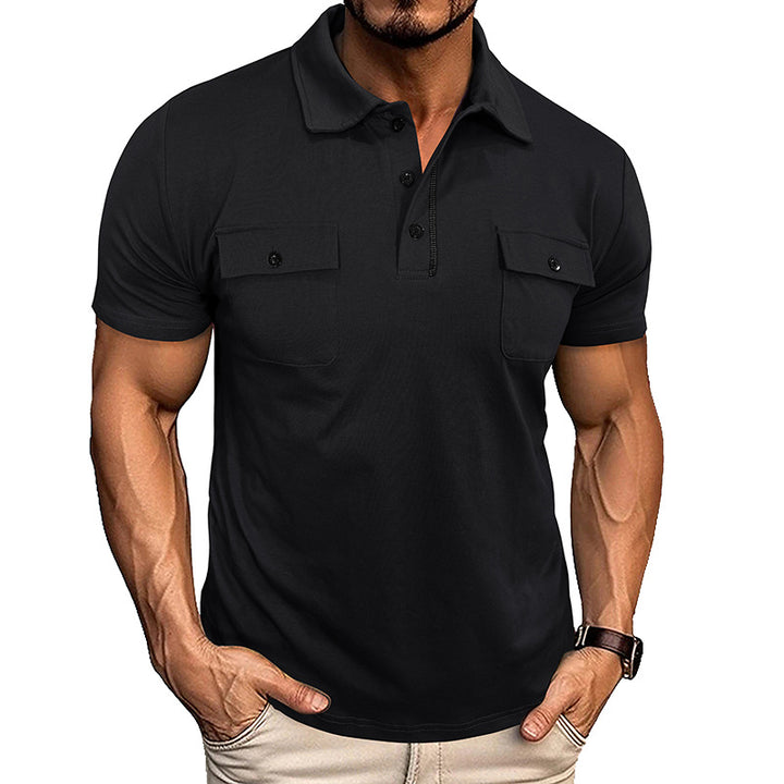 Mens Polo Style with Pocket Details