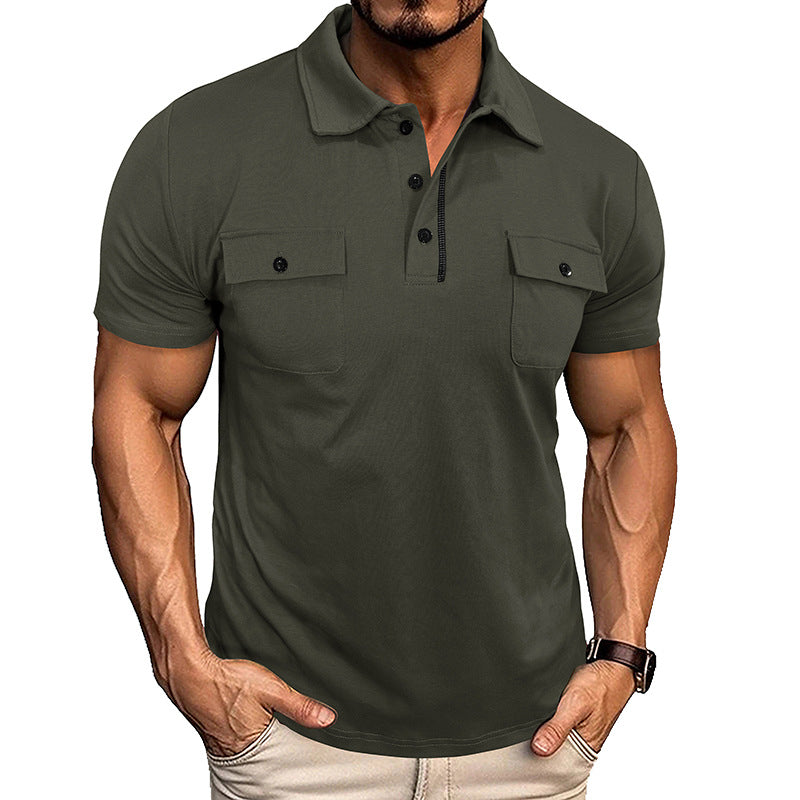 Mens Polo Style with Pocket Details