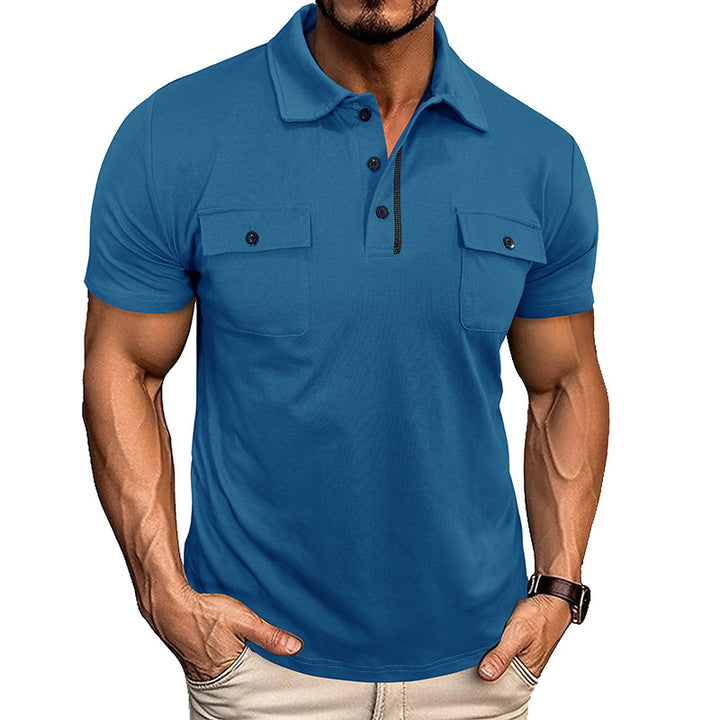 Mens Polo Style with Pocket Details