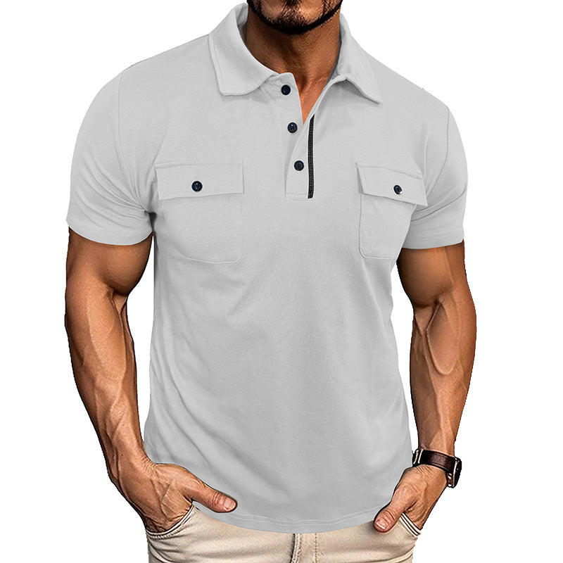 Mens Polo Style with Pocket Details