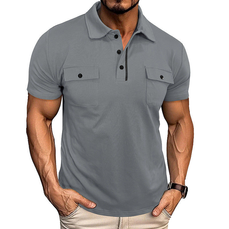 Mens Polo Style with Pocket Details