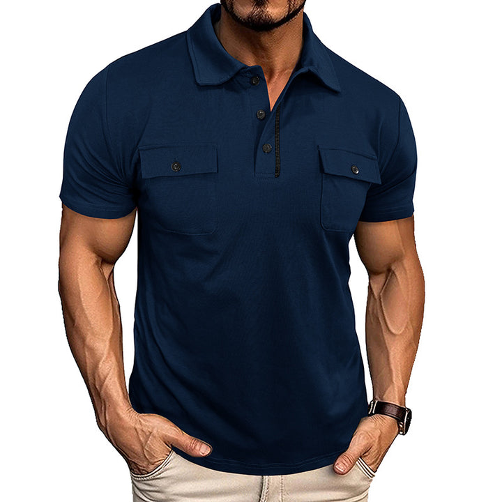 Mens Polo Style with Pocket Details