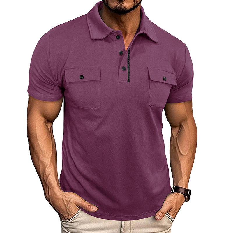 Mens Polo Style with Pocket Details