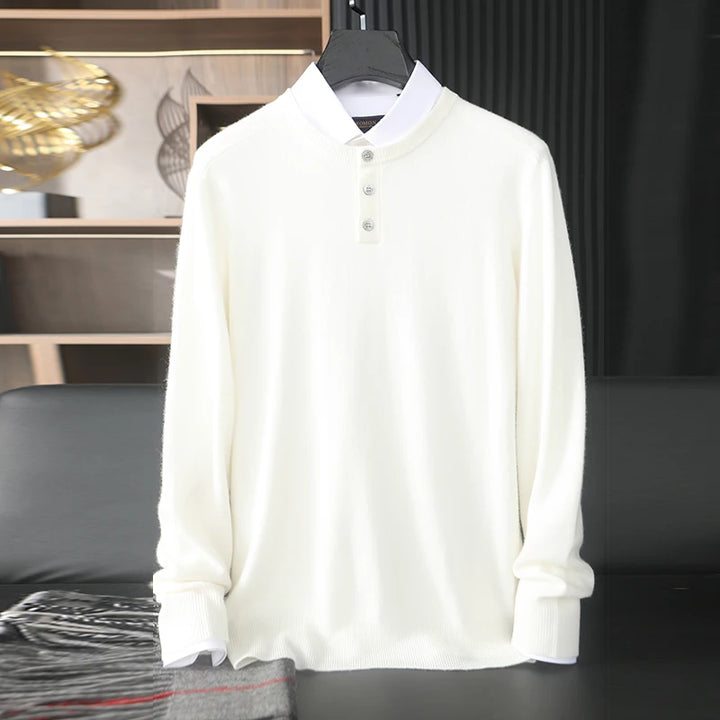White shirt on a hanger with a blurred background