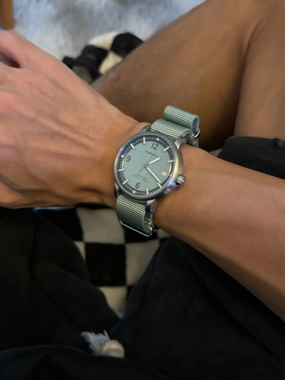 Mens Sapphire Quartz Watch