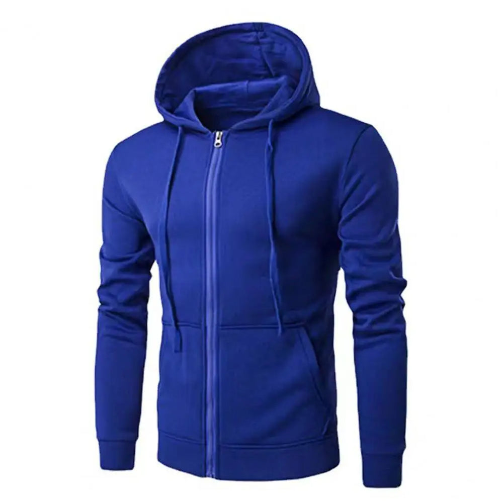 Blue hoodie on a white background