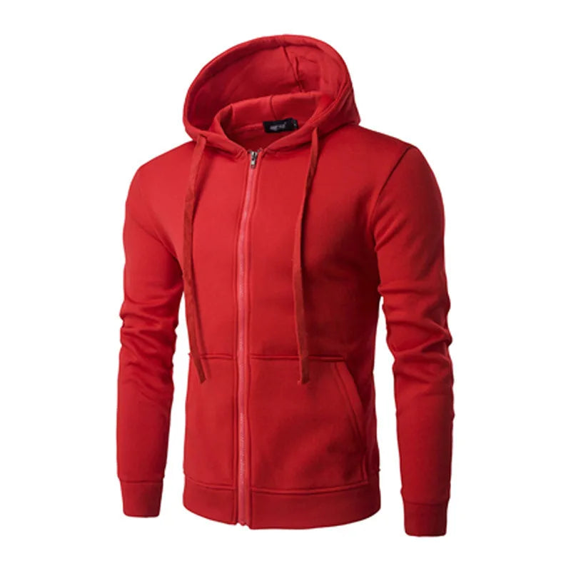 Red hoodie on a white background