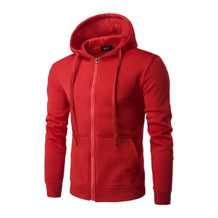 Red hoodie on a white background