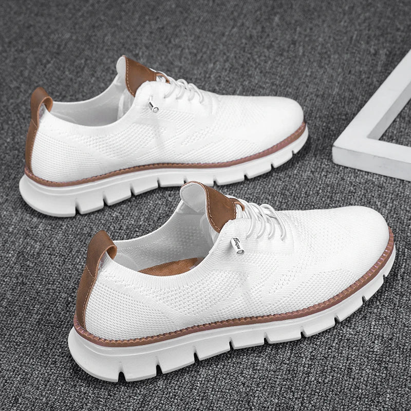 Men’s Breathable Knit Canvas Sneakers