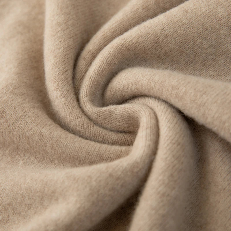 Close-up of beige fabric with a focus on texture