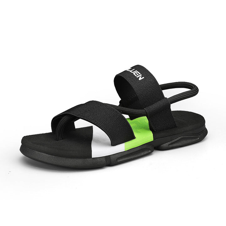 Mens colourblock Adjustable Toe Post Sandals