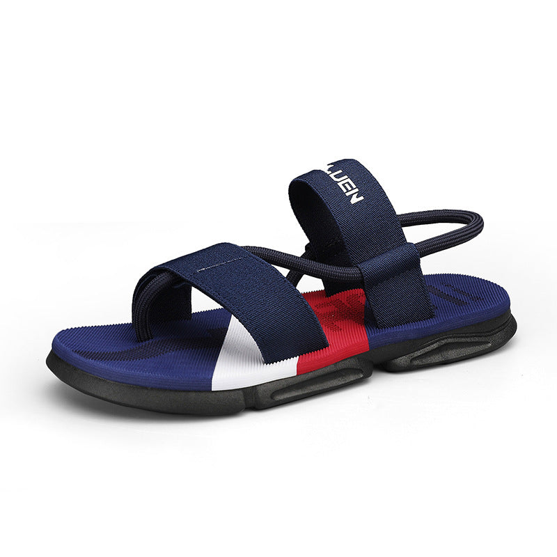 Mens colourblock Adjustable Toe Post Sandals