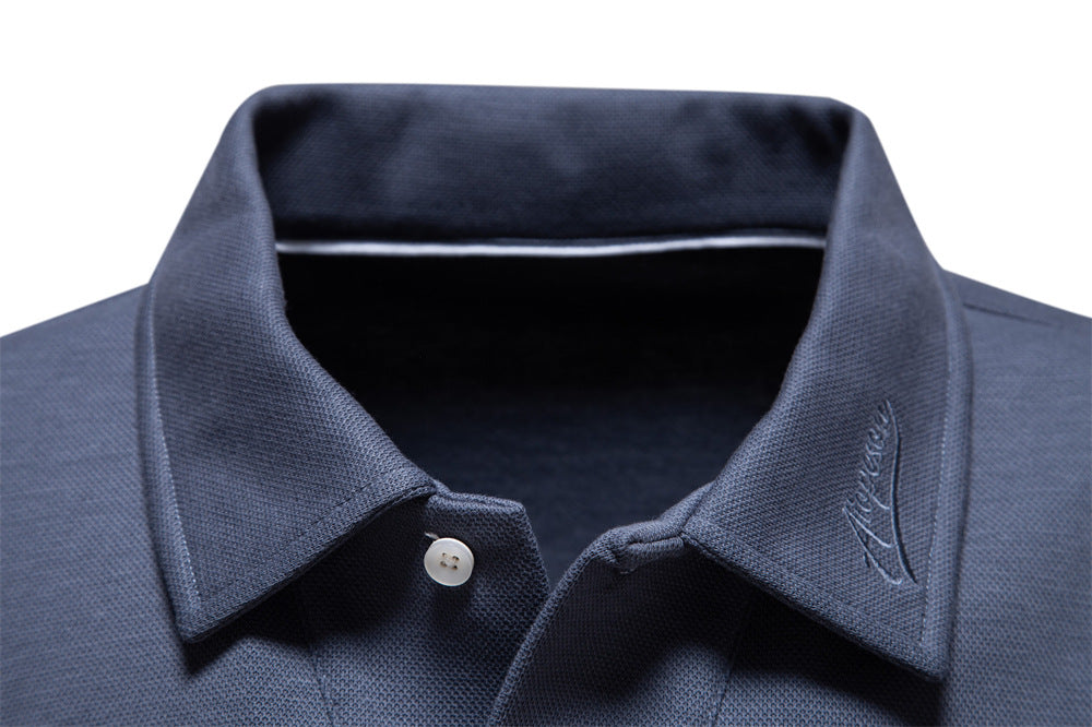 Terry Knit V-neck Polo