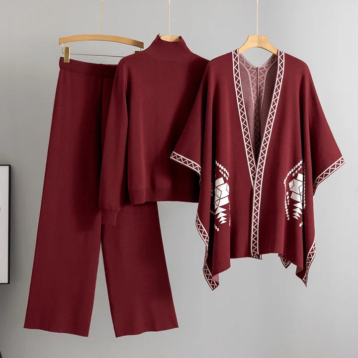 Women's Elegant Knitted 3-Piece Set.