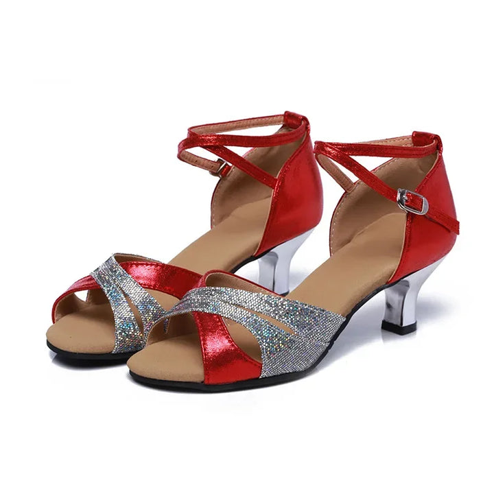 Glitter Peep Toe Party Sandals
