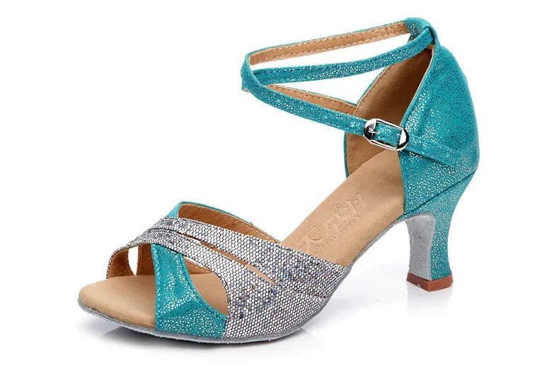 NuMode | Glitter Peep Toe Party Sandals