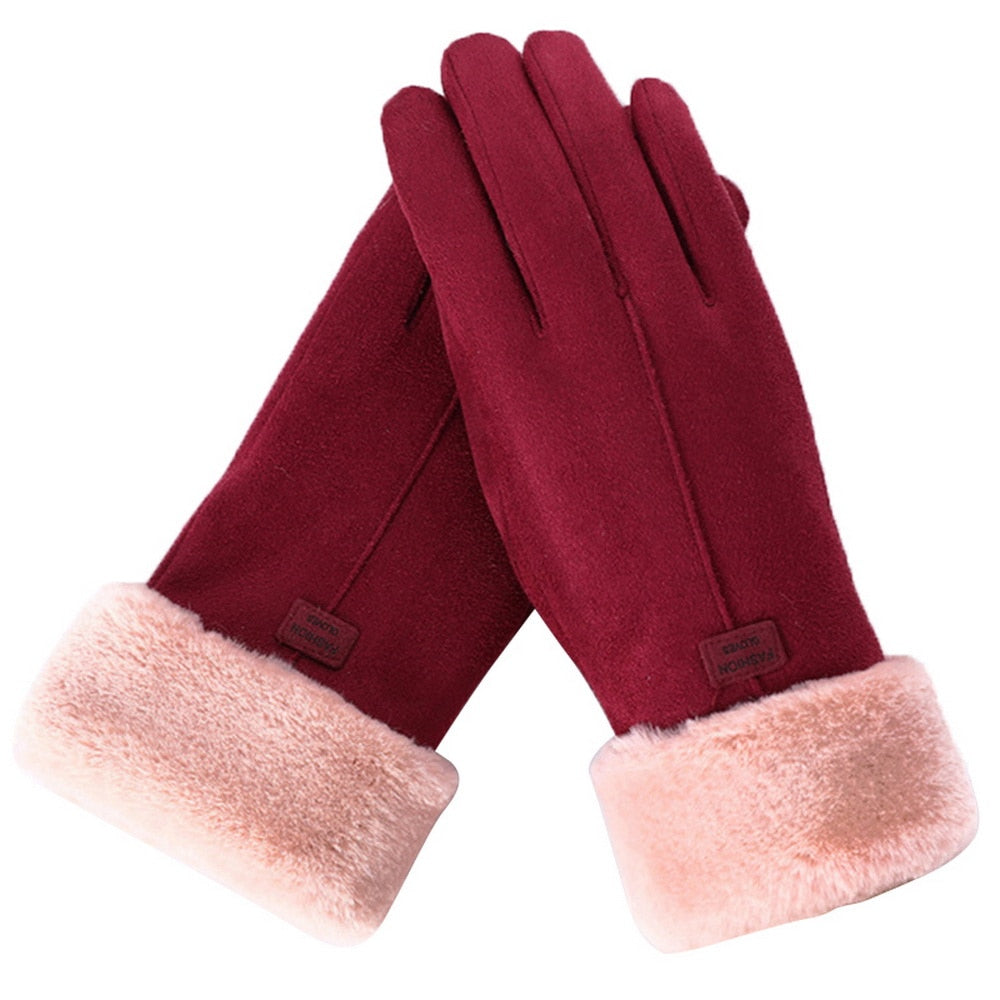 G6*NuMode | Stylish and Warm Furry Winter Gloves