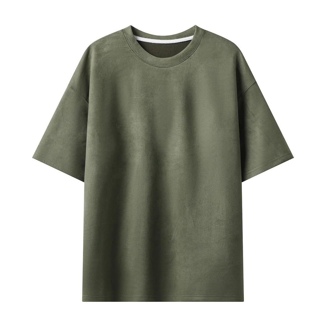 NuMode | Men's Short-Sleeve Suede T-Shirt