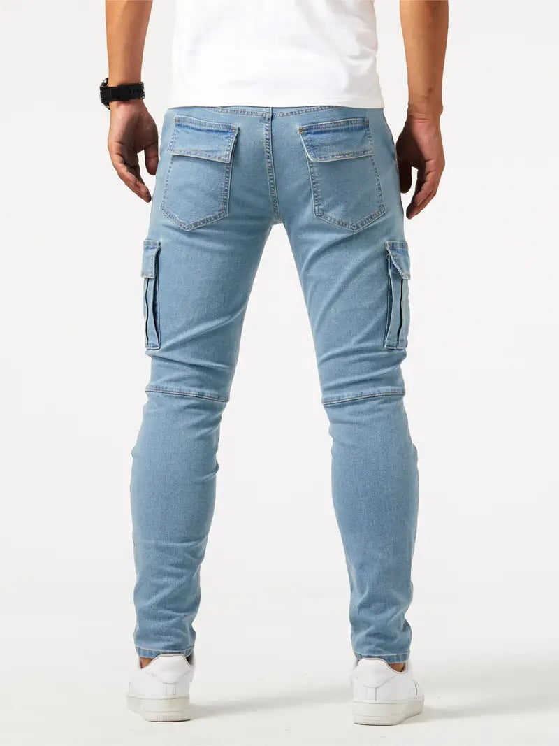 Stretch Slim Fit Cargo Jeans