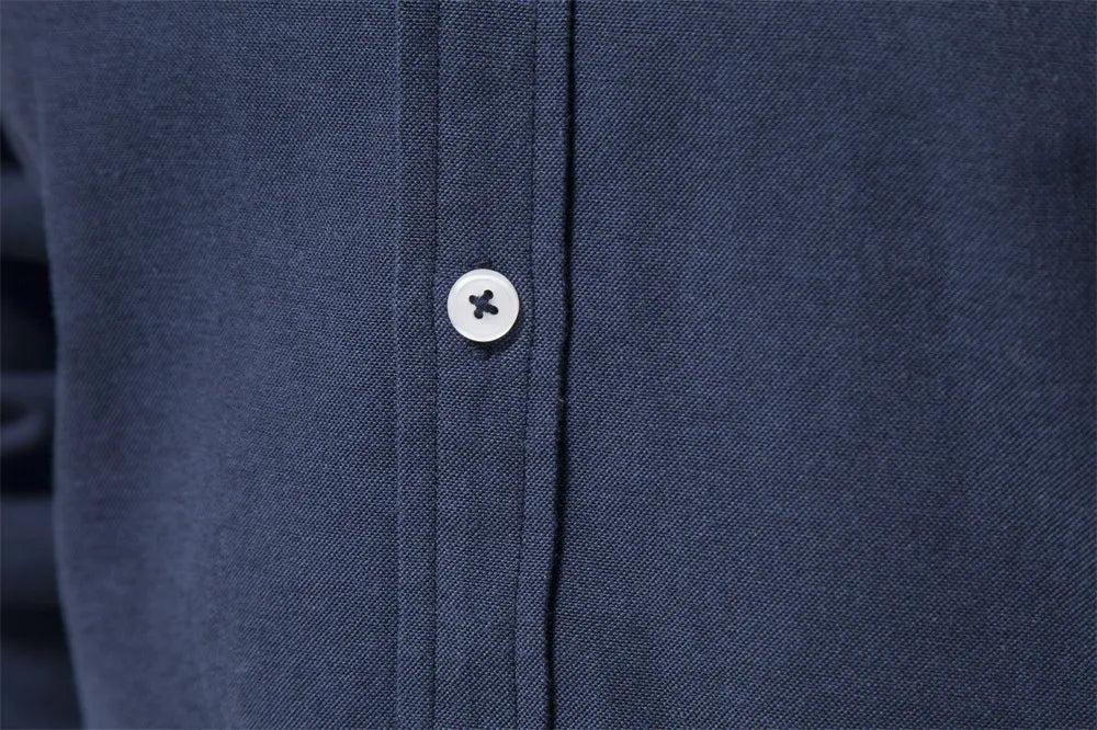 Men's Stand Collar Cotton Shirt