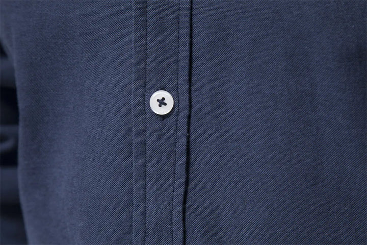 Men's Stand Collar Cotton Shirt