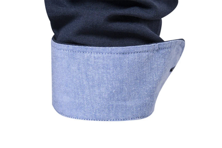 Men's Stand Collar Cotton Shirt