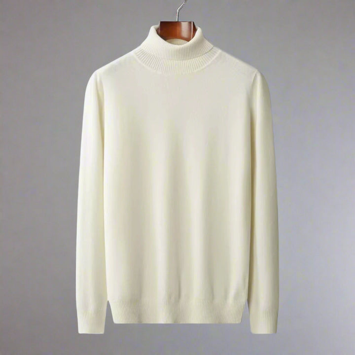 Men's Luxury Wool Blend Turtleneck Sweater