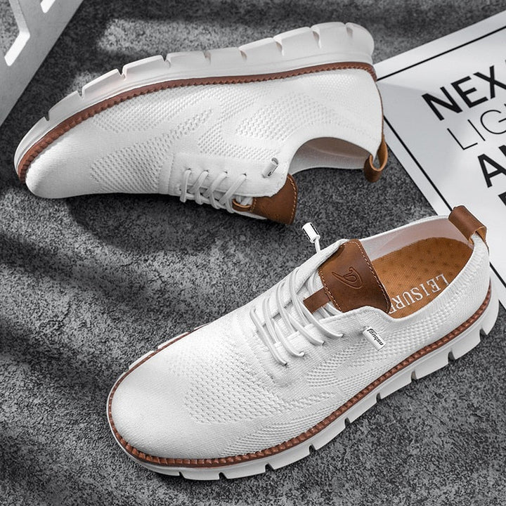 Men’s Breathable Knit Canvas Sneakers