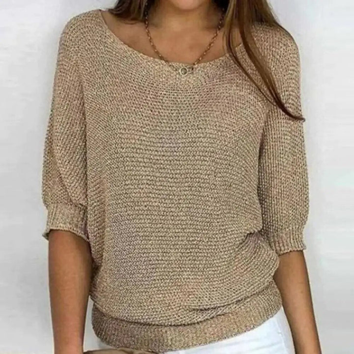 Women’s Bracelet Sleeve Knit Pullover