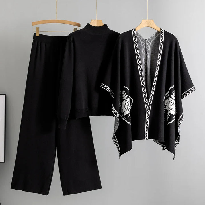 Women's Elegant Knitted 3-Piece Set.
