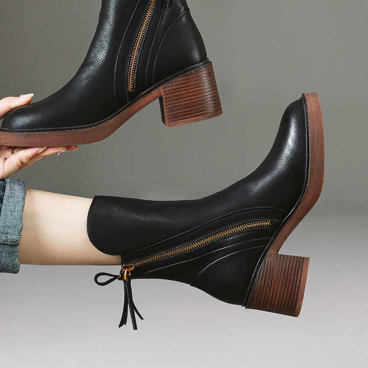 Women's Mid Heel Ankle Boot