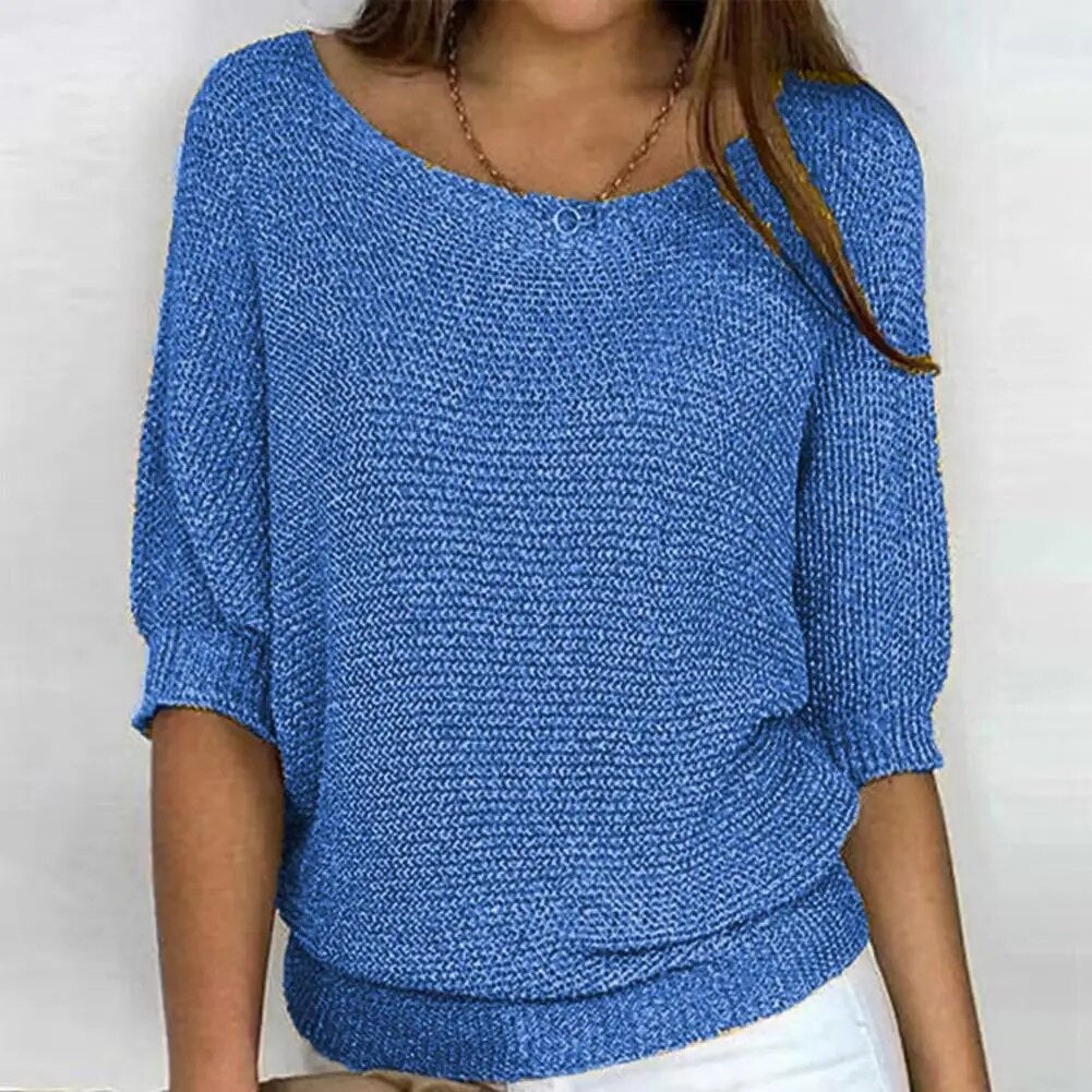 Women’s Bracelet Sleeve Knit Pullover
