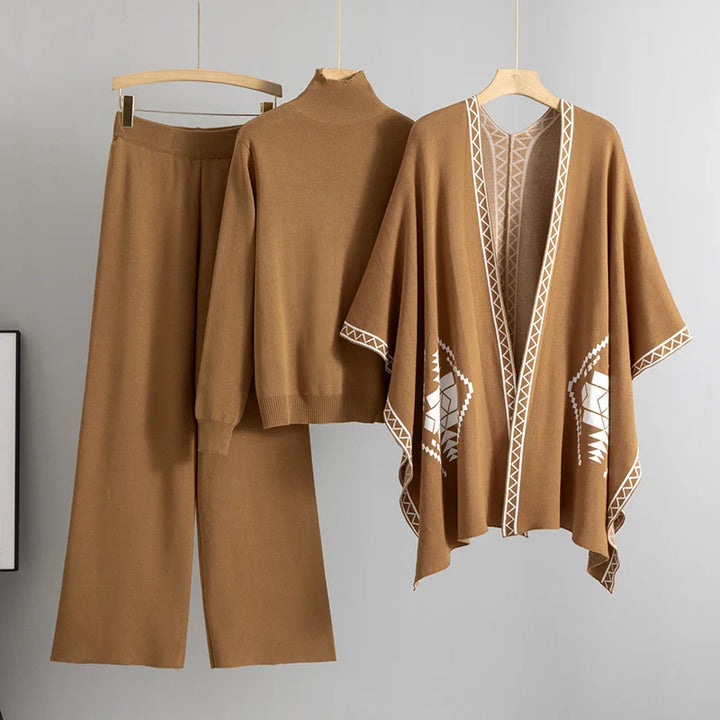 Women's Elegant Knitted 3-Piece Set.