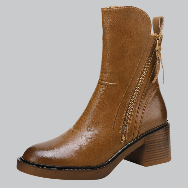 Women's Mid Heel Ankle Boot