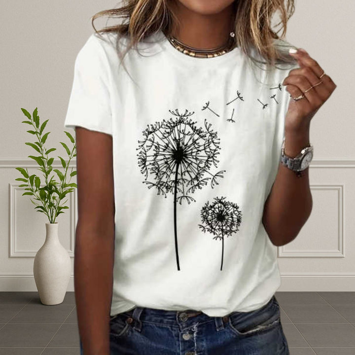 Women's Dandelion Print T-shirt
