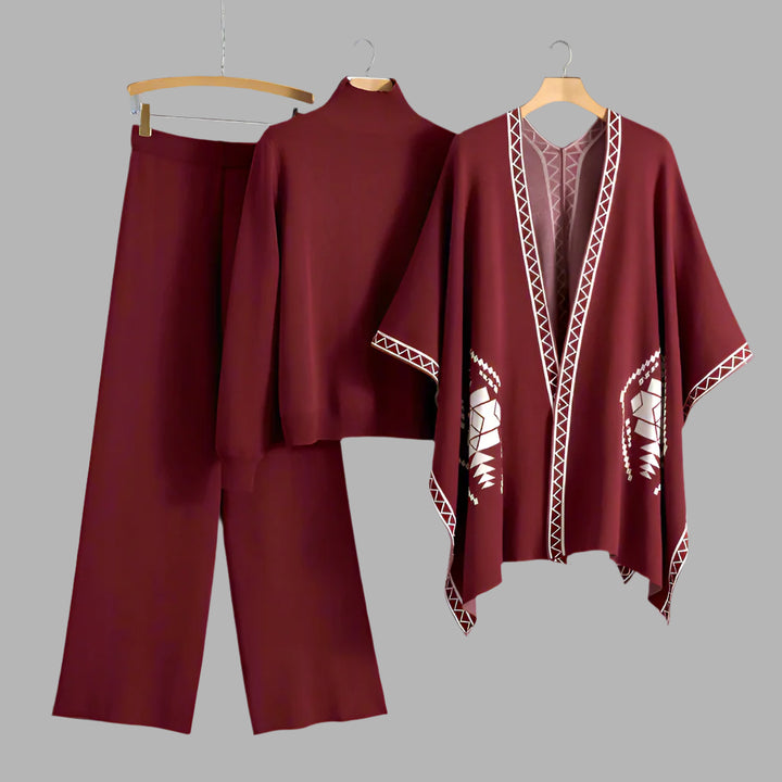Women's Elegant Knitted 3-Piece Set.