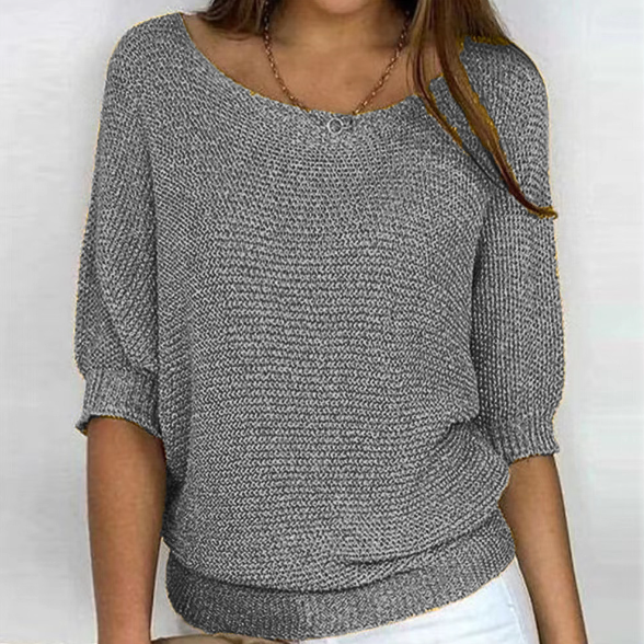  Women’s Bracelet Sleeve Knit Pullover