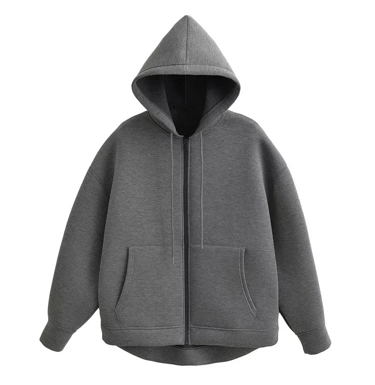 Women's Zipper Hoodie – Cotton Terry Pullover