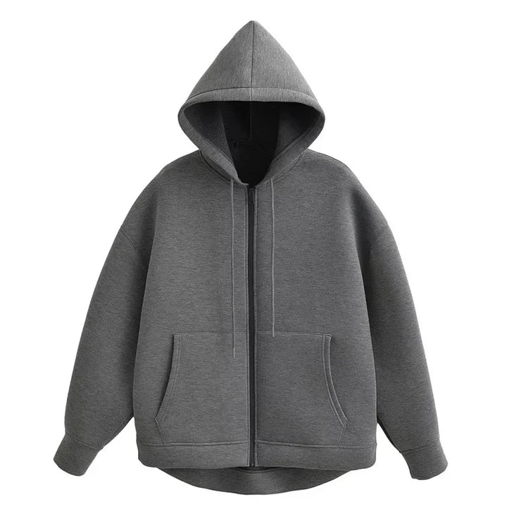 Women's Zipper Hoodie – Cotton Terry Pullover