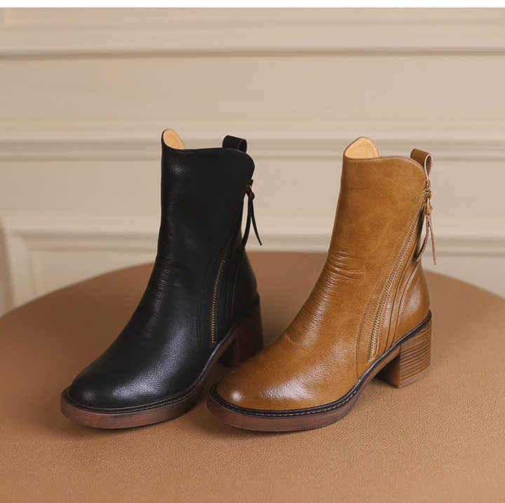 Women's Mid Heel Ankle Boot