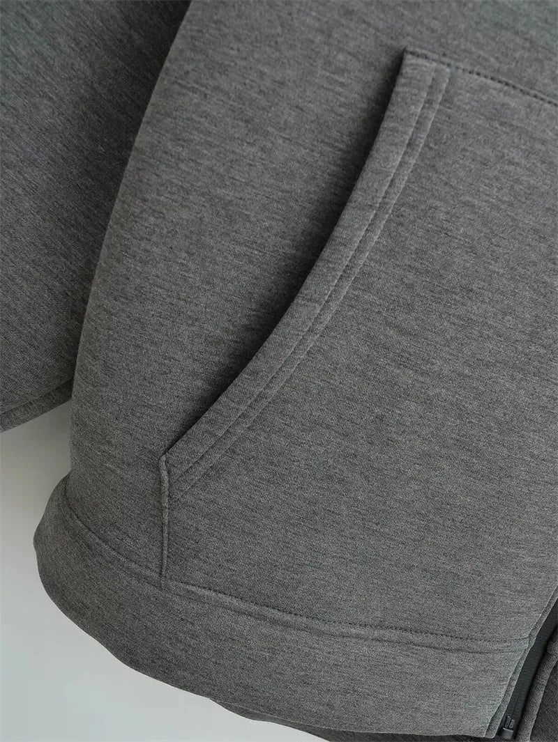 Women's Zipper Hoodie – Cotton Terry Pullover