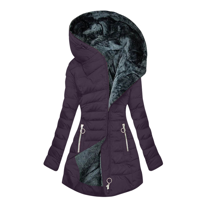 Women's Winter Jacket with Solid Plush