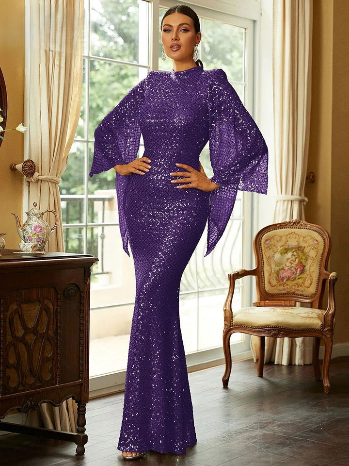 Women Sequin Mermaid Maxi Dress