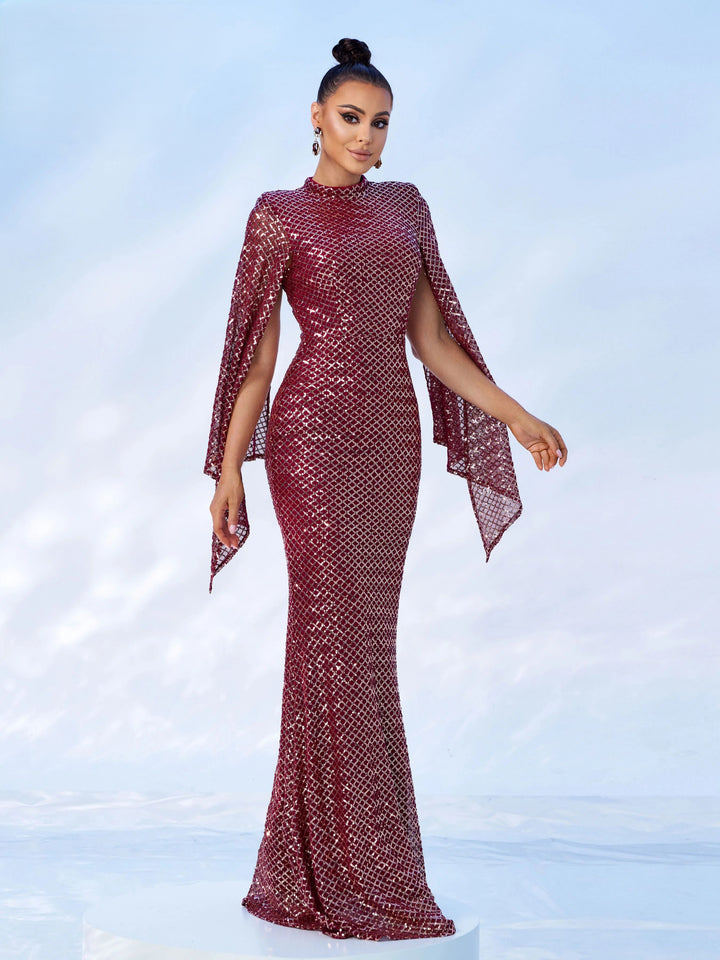Women Sequin Mermaid Maxi Dress