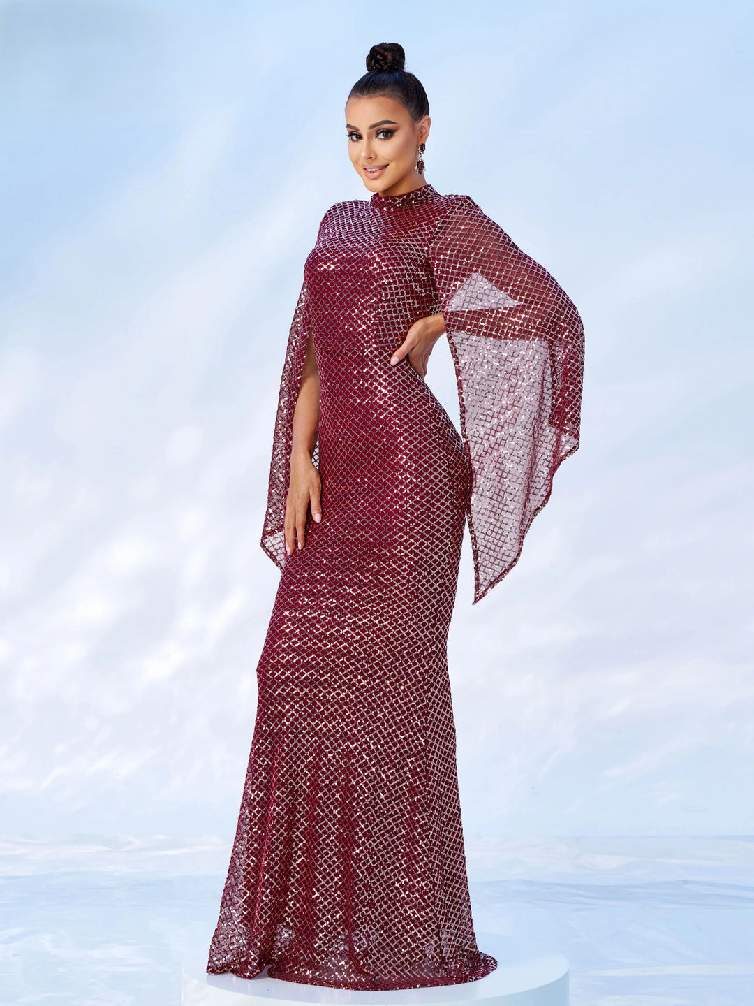 Women Sequin Mermaid Maxi Dress