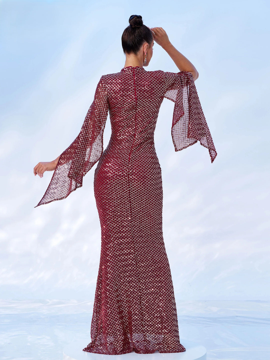 Women Sequin Mermaid Maxi Dress